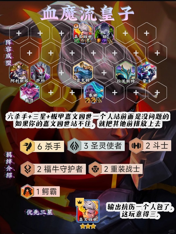 金铲铲之战s14血魔流皇子阵容怎么玩 金铲铲之战s14血魔流皇子阵容搭配推荐